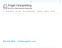 Tablet Screenshot of angelvri.com